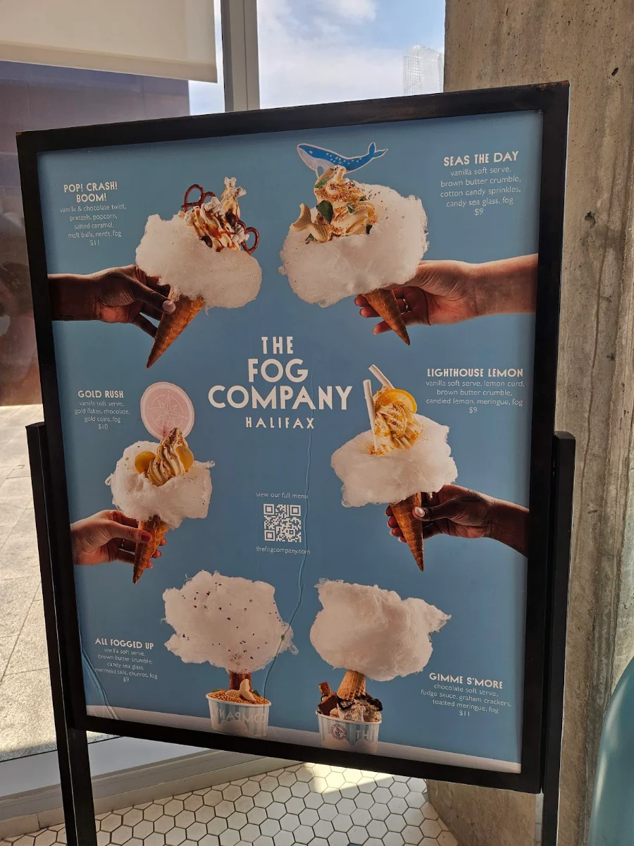 Menu, The Fog Company