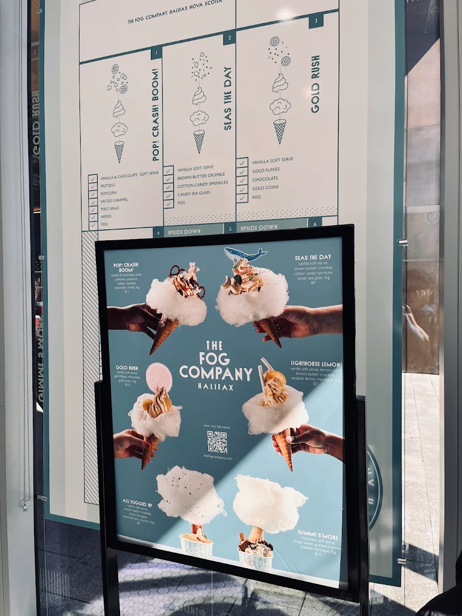 Menu, The Fog Company
