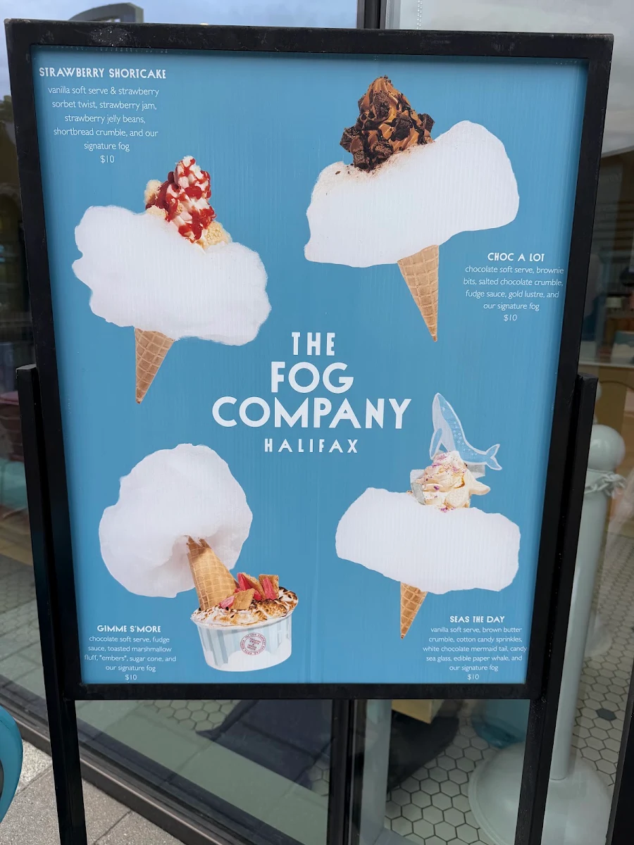 Menu, The Fog Company