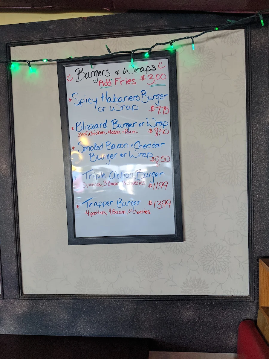 Menu, R & S Family Restaurant