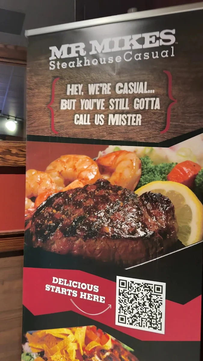 Menu, MR MIKES SteakhouseCasual
