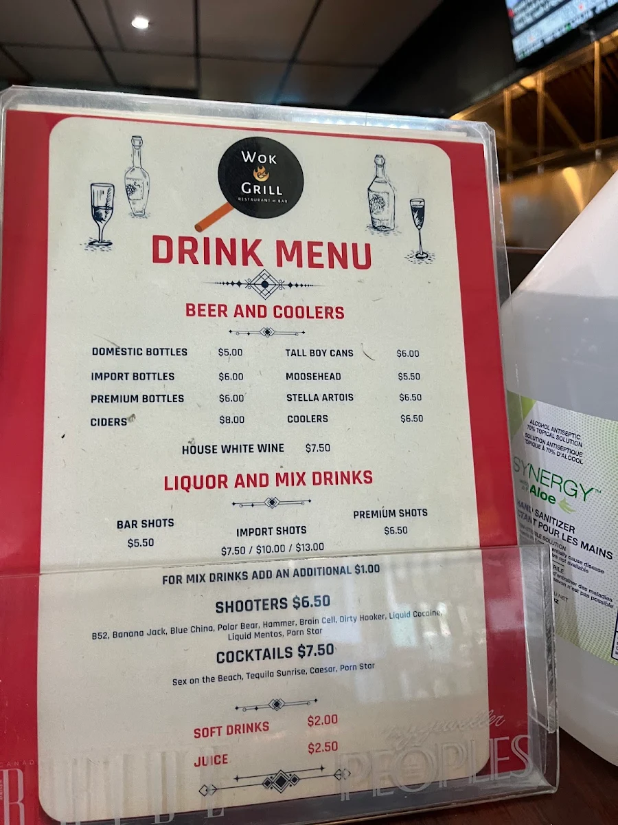Menu, Wok and Grill