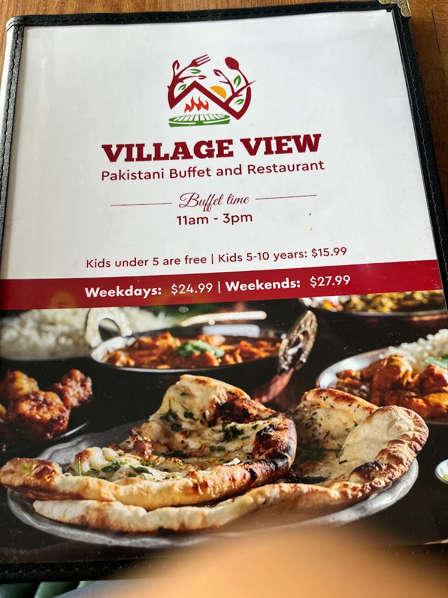 Menu, Village View Restaurant & Buffet