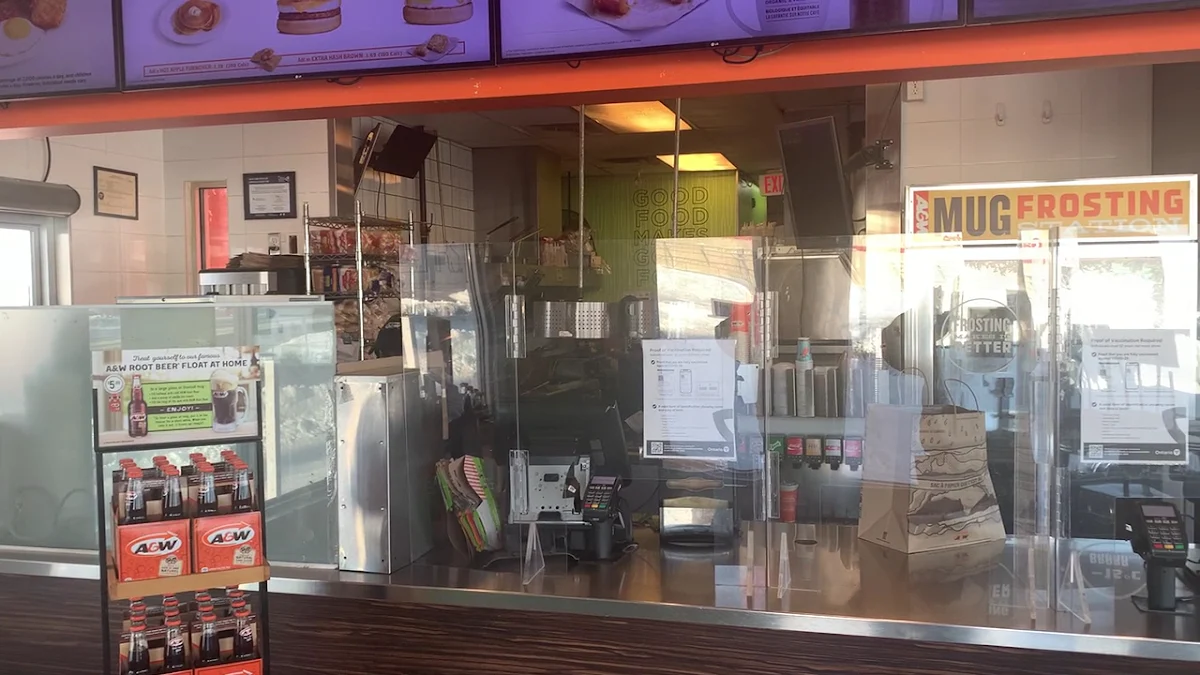 Menu, A&W Canada