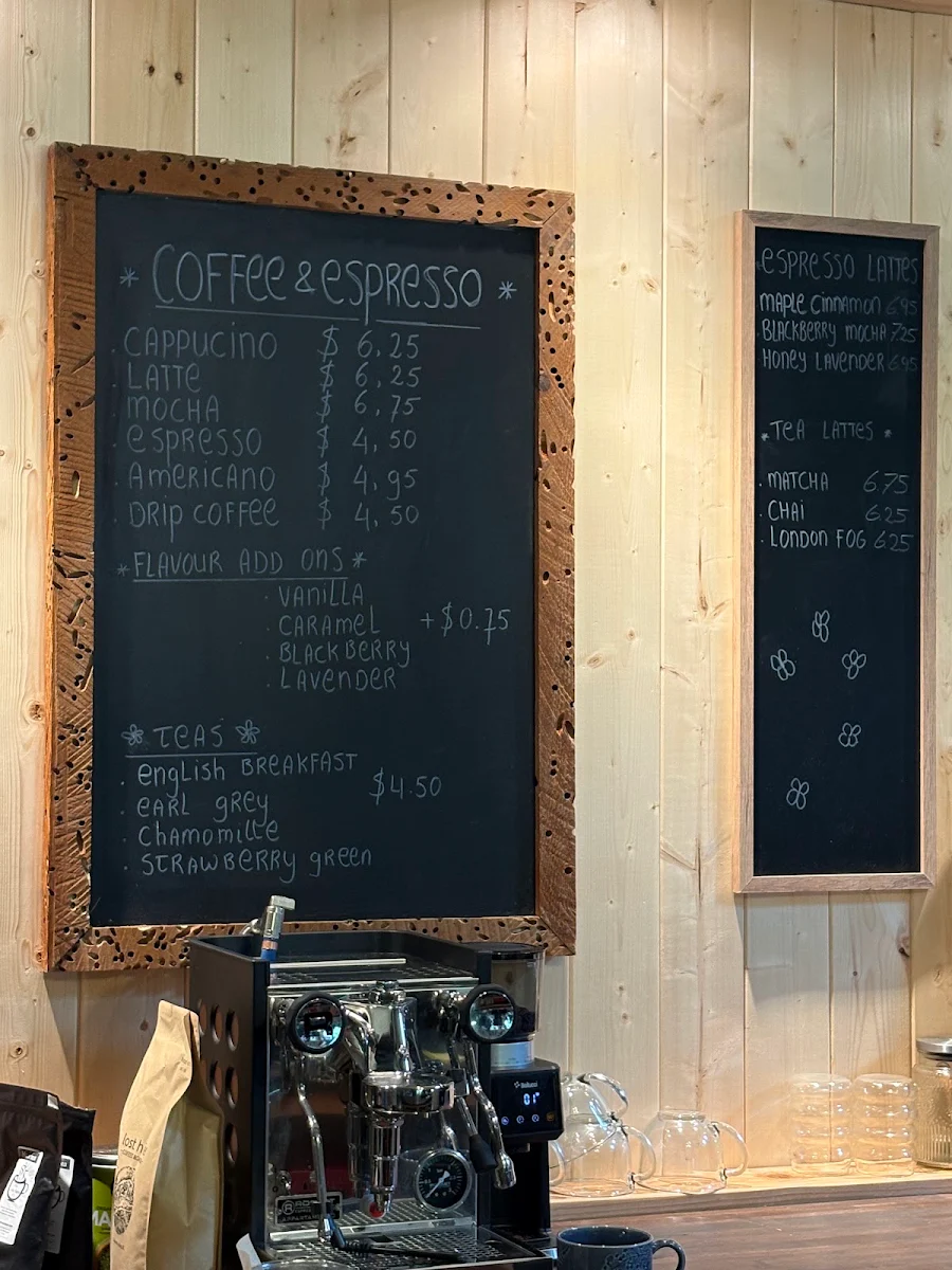 Menu, Cablehouse cafe