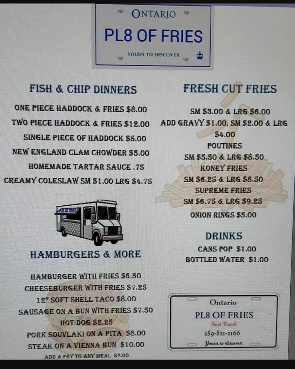 Menu, Marble Slab Creamery
