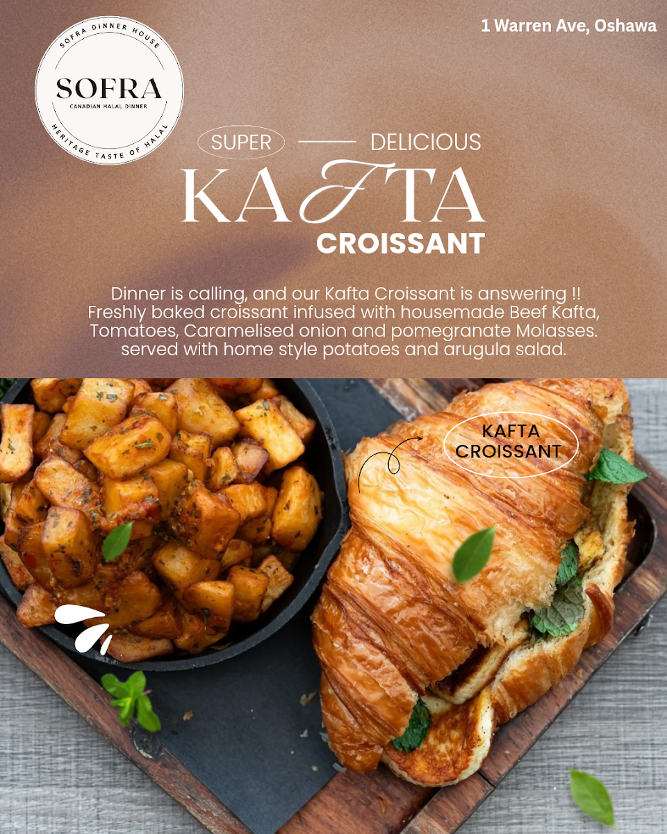 Menu, Sofra Dinner House