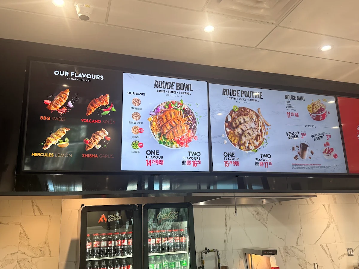 Menu, Poulet Rouge