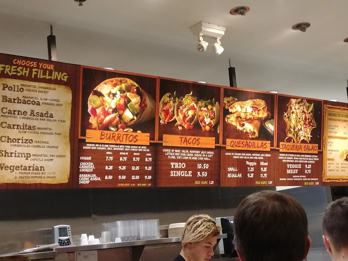 Menu, Mucho Burrito Fresh Mexican Grill