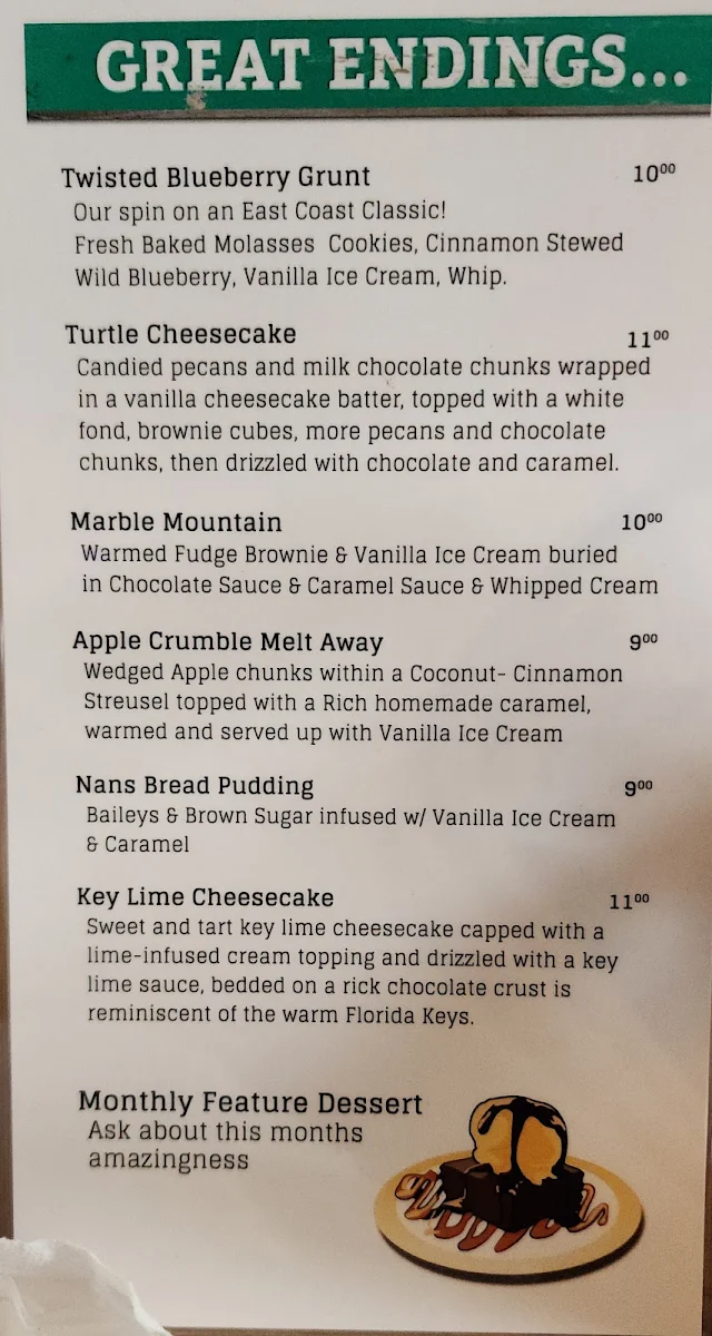 Menu, The Goofie Newfie