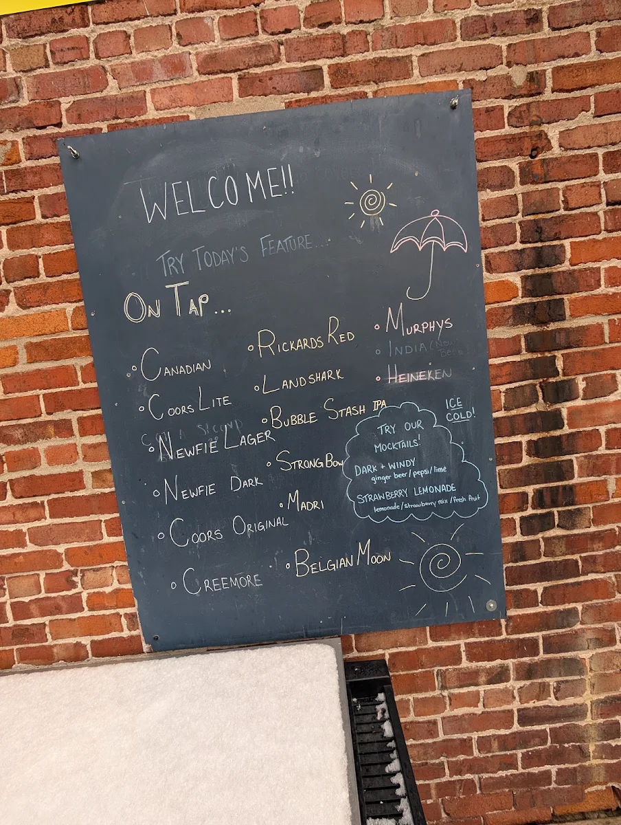 Menu, The Goofie Newfie