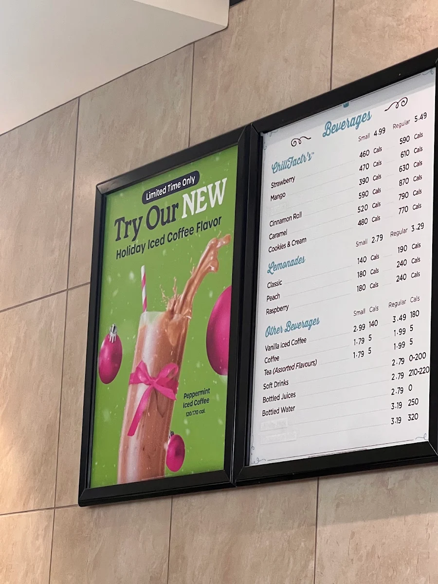 Menu, Cinnabon