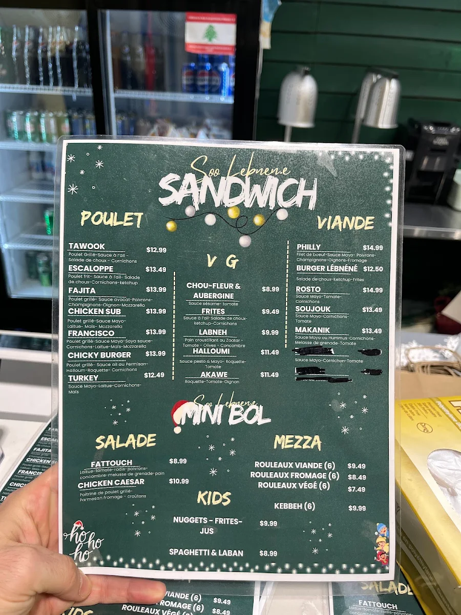 Menu, Soo Lebnene