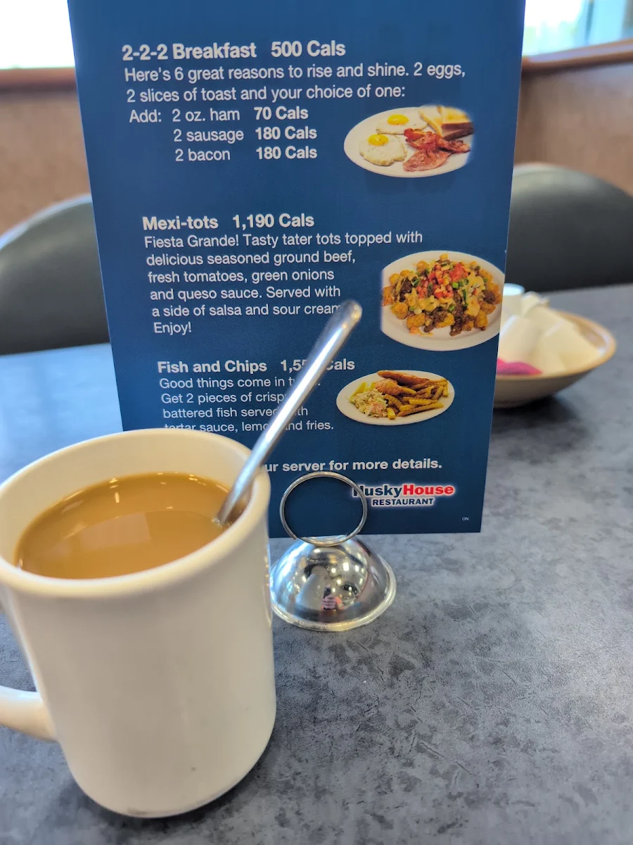 Menu, Husky House Restaurant