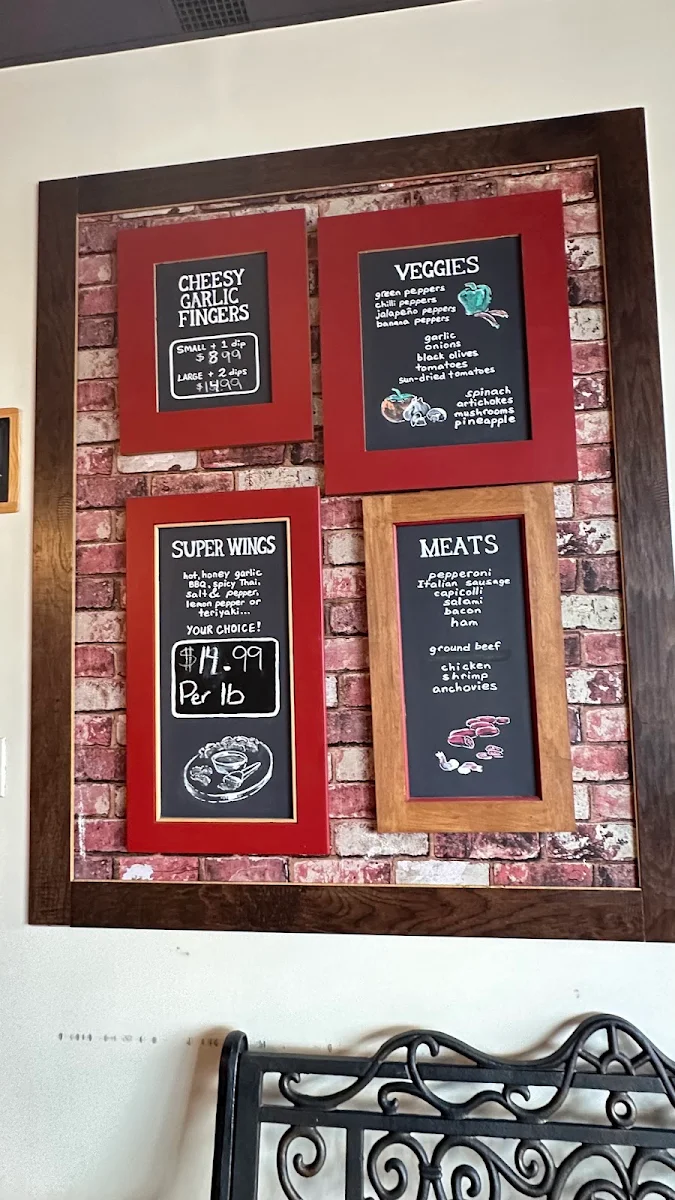 Menu, Murray's Pizza & Pasta