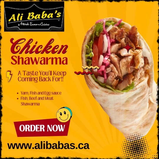 Menu, Ali Baba’s Middle Eastern Cuisine 1283 Bloor St W
