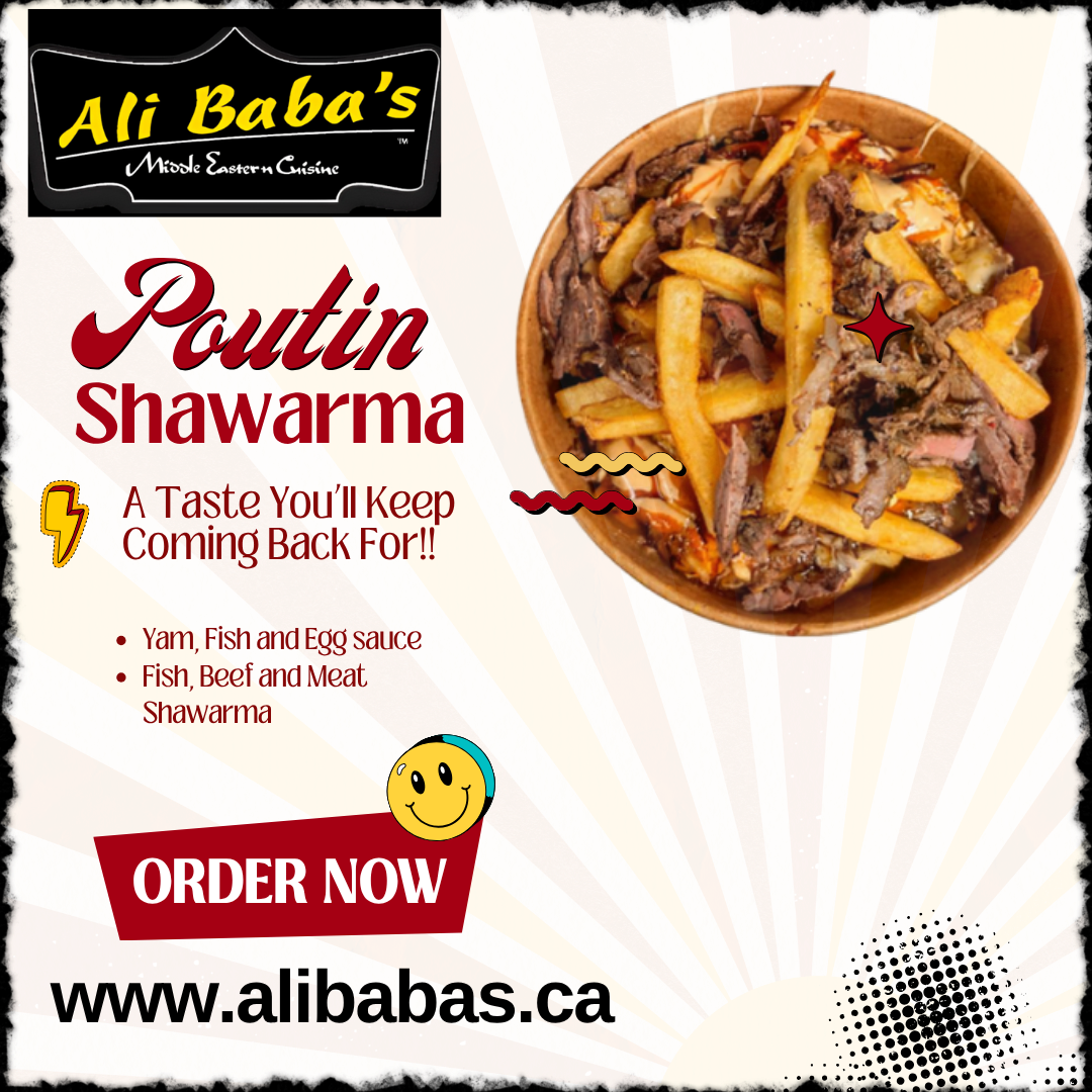 Menu, Ali Baba’s Middle Eastern Cuisine 1283 Bloor St W