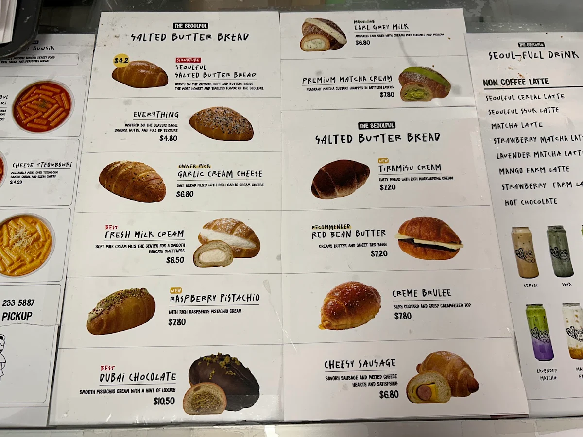Menu, The Seoulful