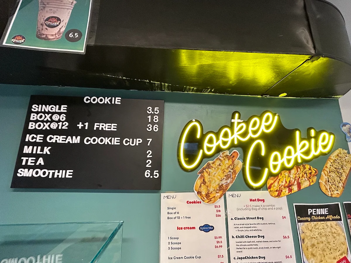 Menu, Cookee Cookie