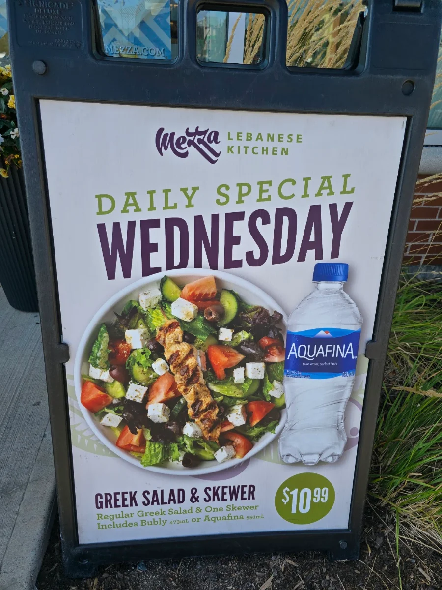 Menu, Mezza Lebanese Kitchen (Larry Uteck)