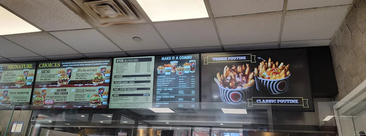 Menu, Second Cup Café