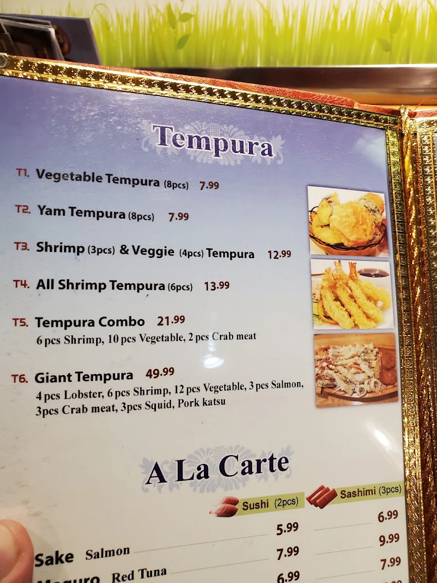 Menu, Yoko Japanese Restaurant