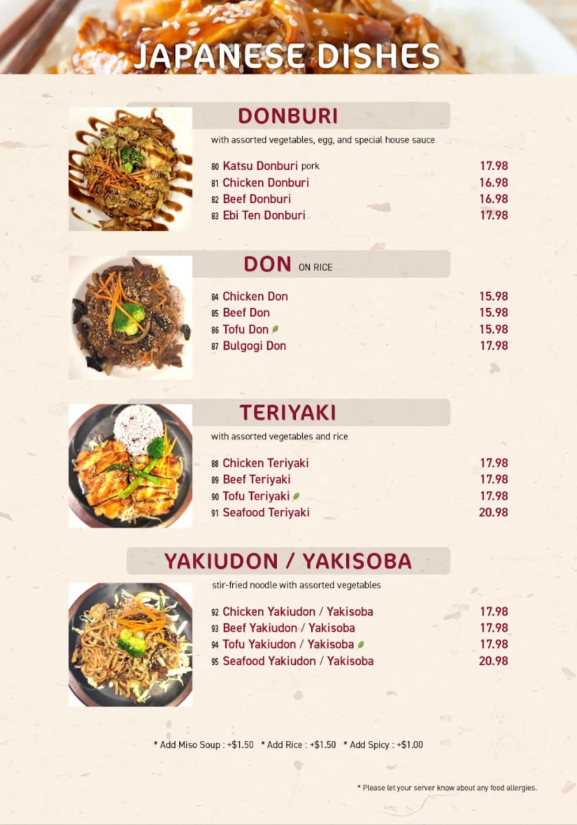 Menu, Han Korean Food & Chicken