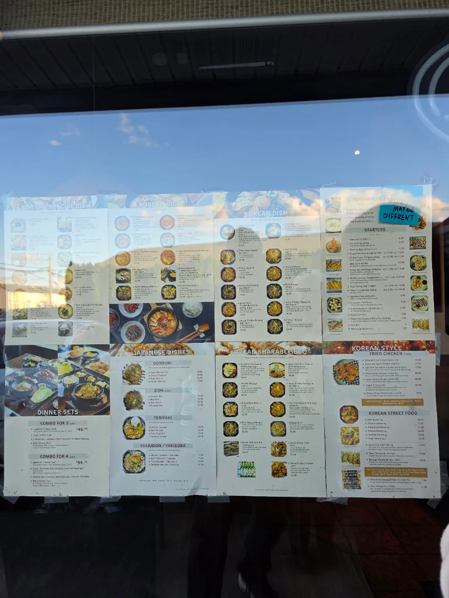 Menu, Han Korean Food & Chicken