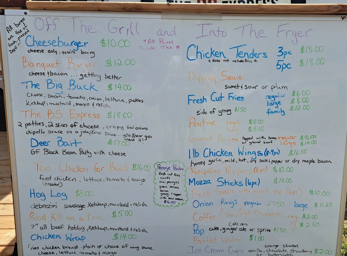 Menu, The BS Express