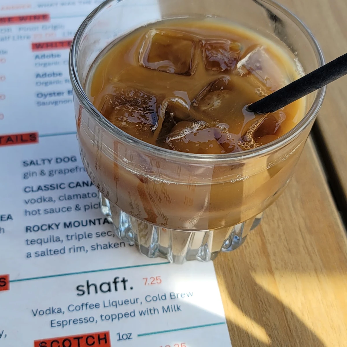 Menu, De'd Dog Bar & Grill