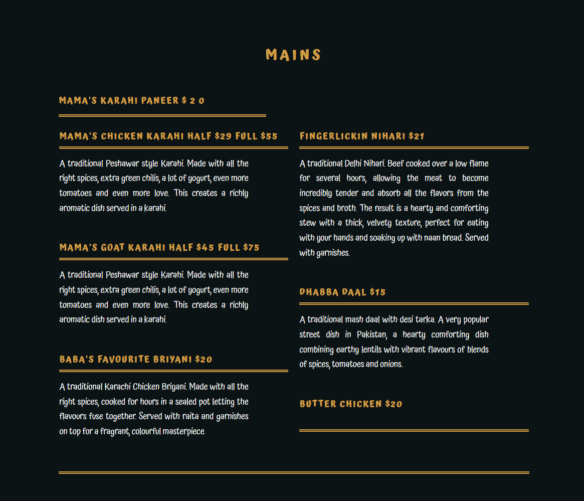 Menu photo 1