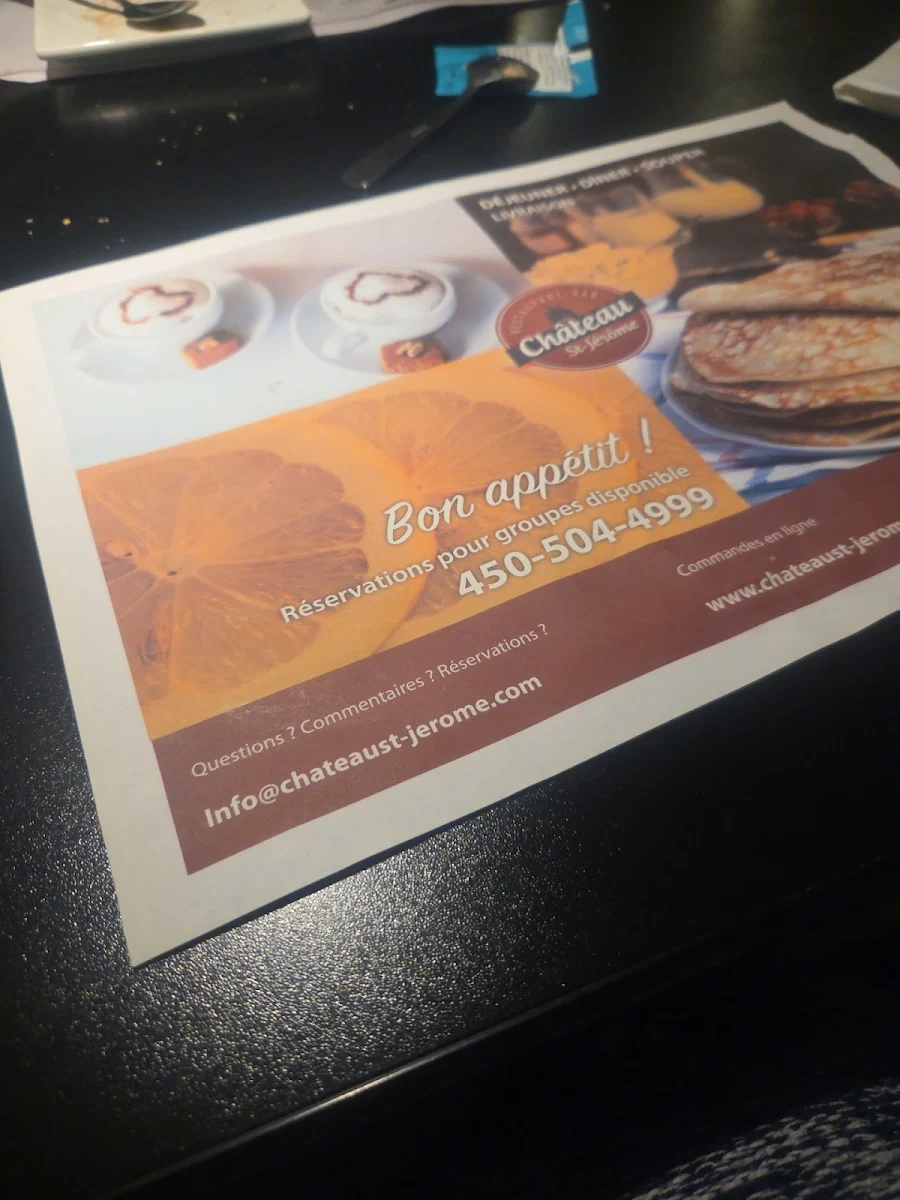 Menu, Château St-Jérôme