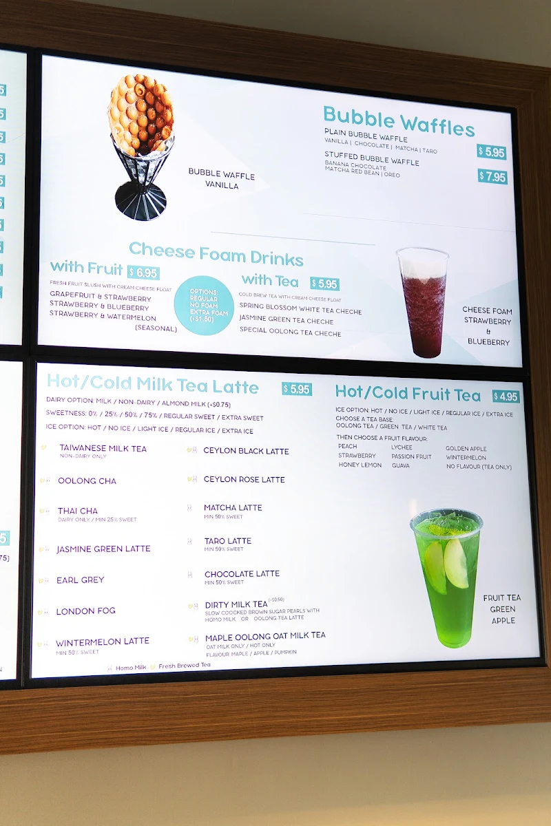 Menu, PurrTea Fresh Tea & Smoothie - West Market Square