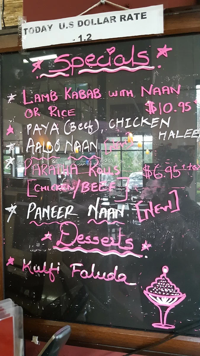 Menu, Gulberg Tandoor