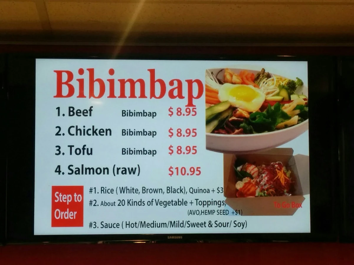 Menu, Bibab Express