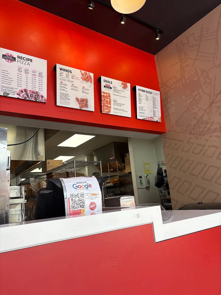 Menu, Pizza Hut