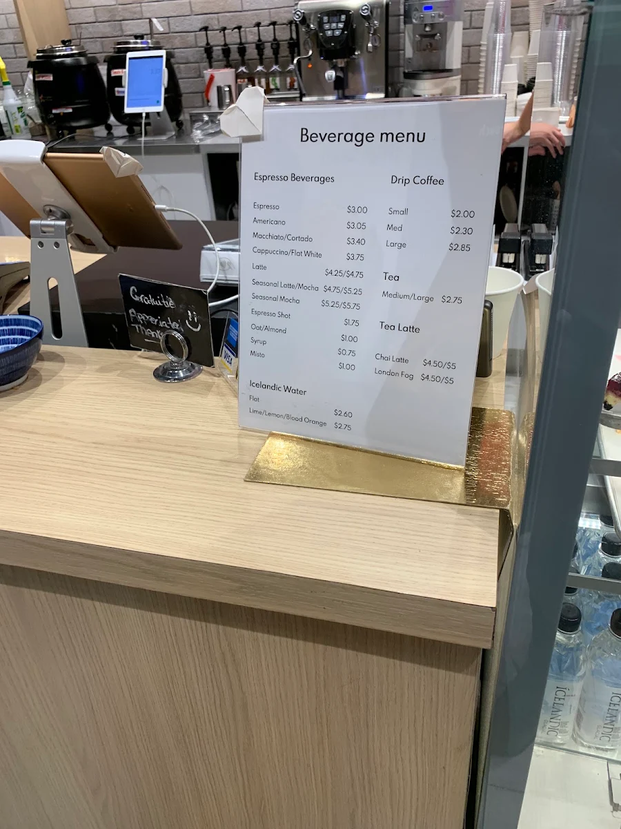 Menu, Danish Pastry House