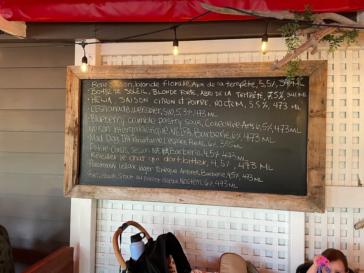 Menu, Chez Victor Cap-Rouge
