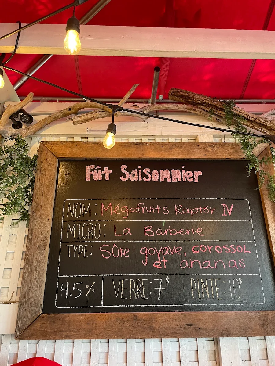 Menu, Chez Victor Cap-Rouge