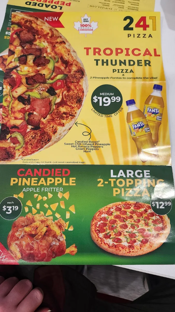 Menu, 241 Pizza
