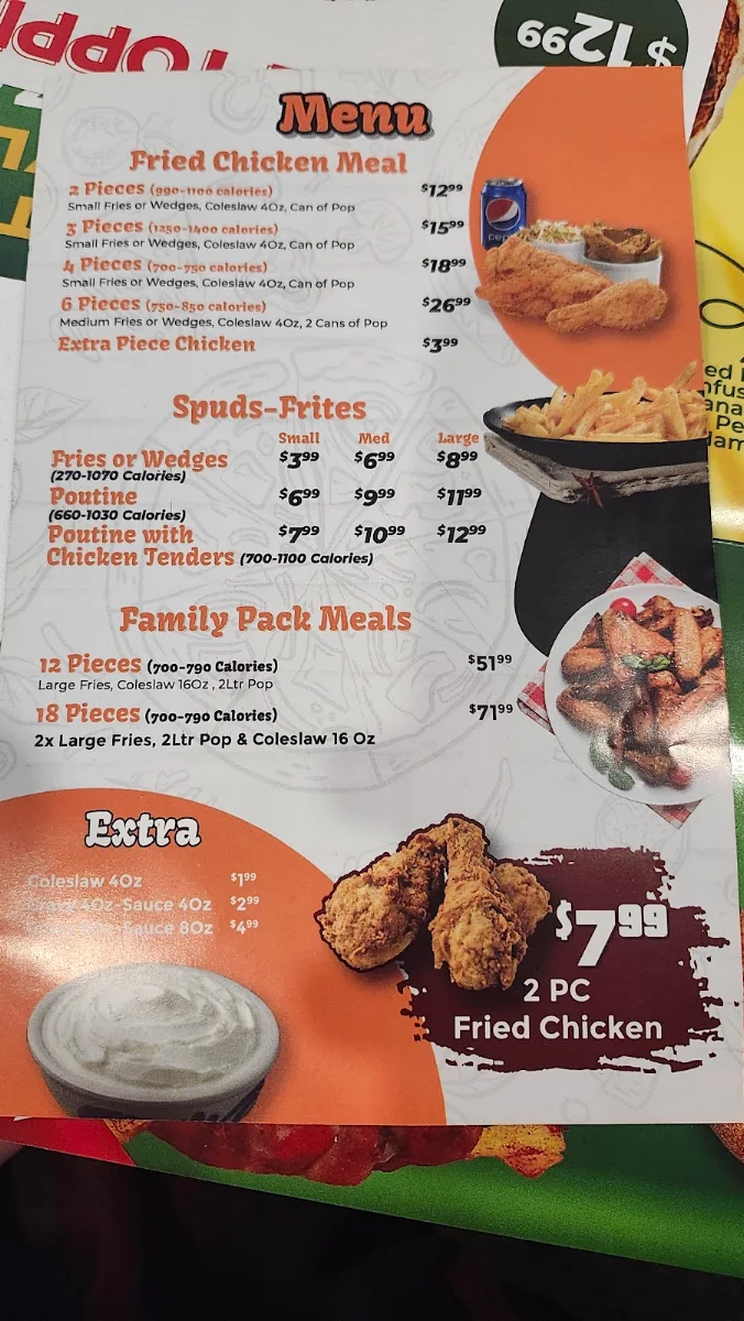 Menu, 241 Pizza