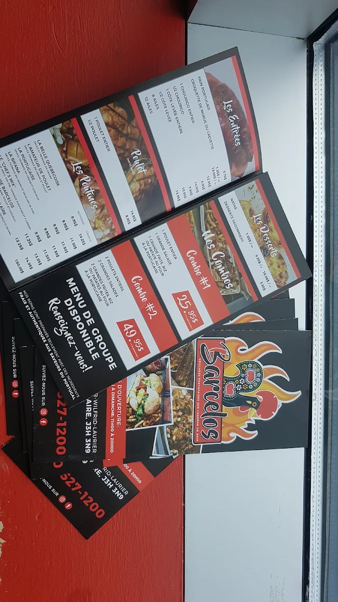 Menu, Barcelos (Mont-St-Hilaire)