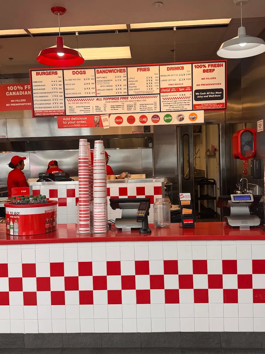 Menu, Five Guys