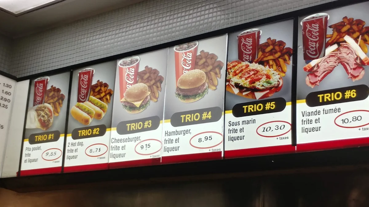 Menu, Restaurant Chez Job