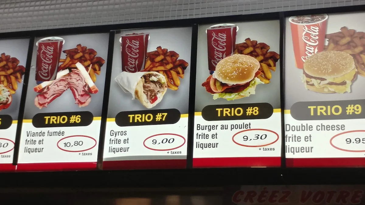 Menu, Restaurant Chez Job