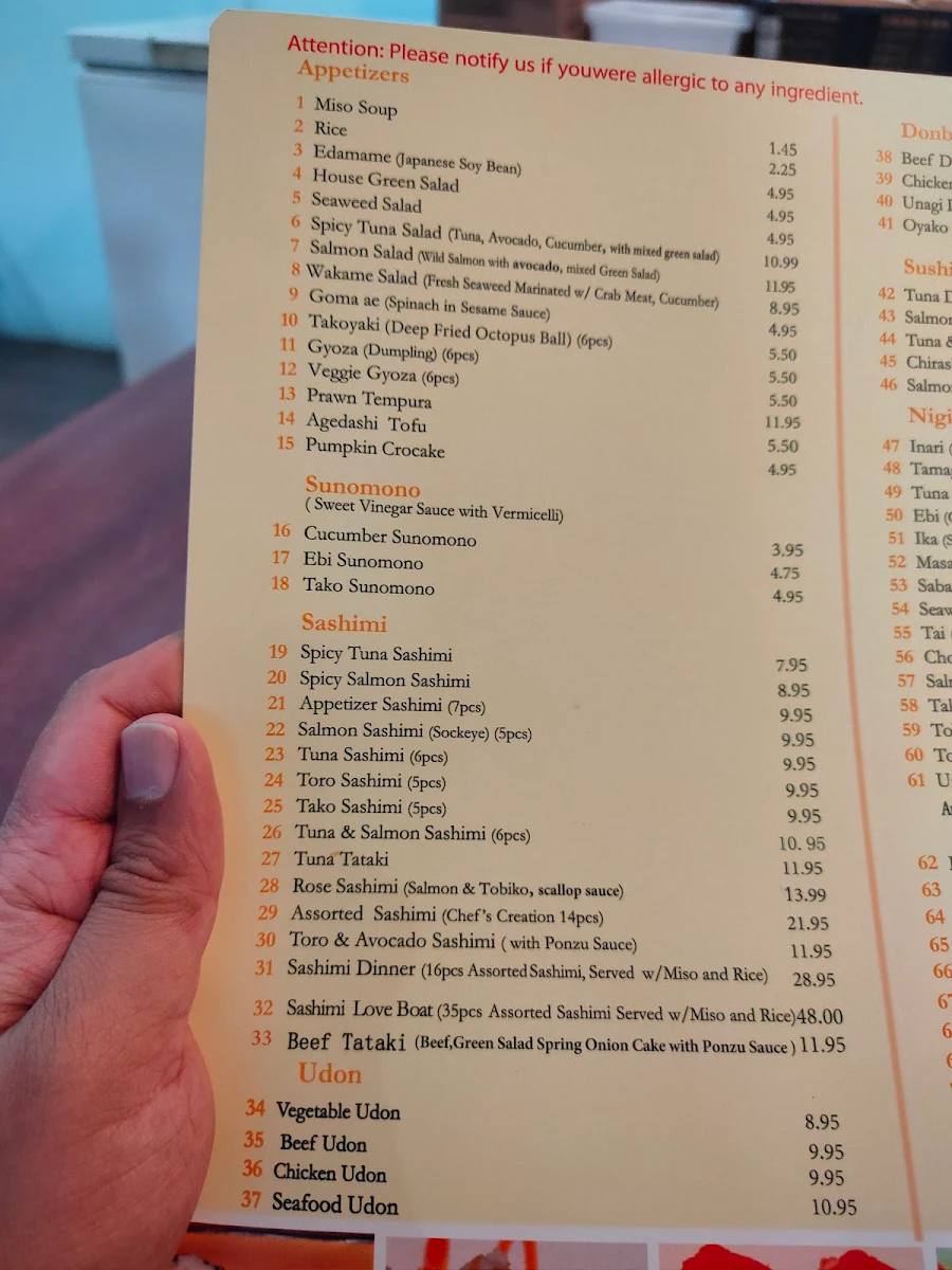Menu, Domo Sushi(Order from our website&SAVE MORE)