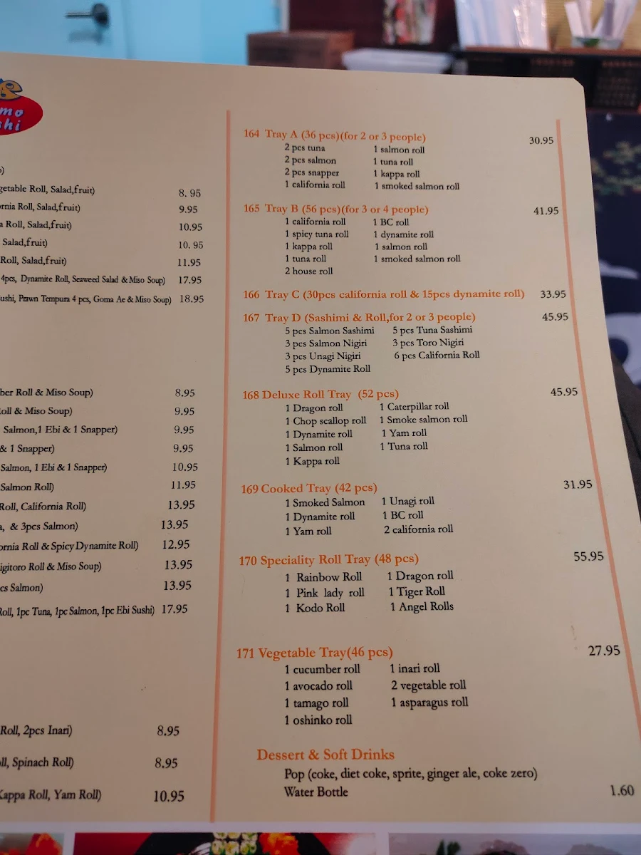 Menu, Domo Sushi(Order from our website&SAVE MORE)