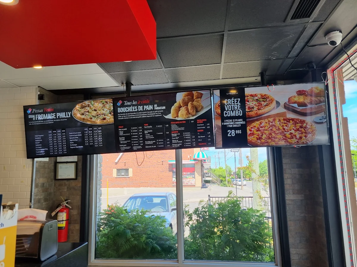 Menu, Domino's Pizza