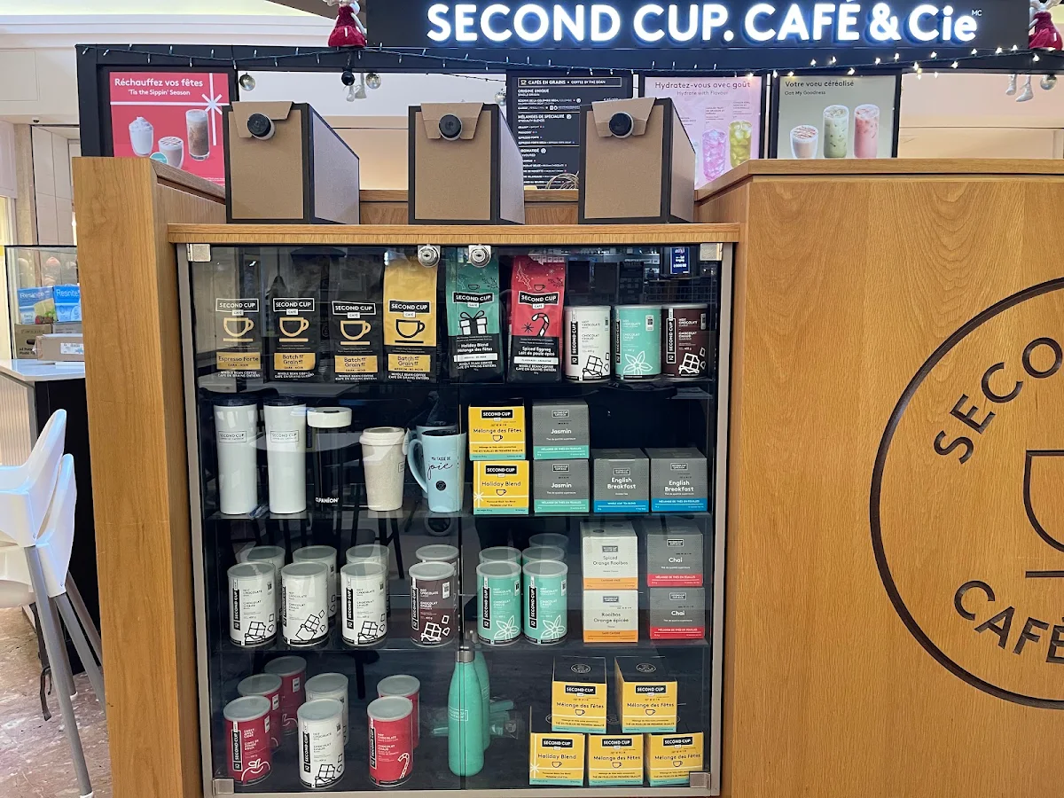 Menu, Second Cup Café
