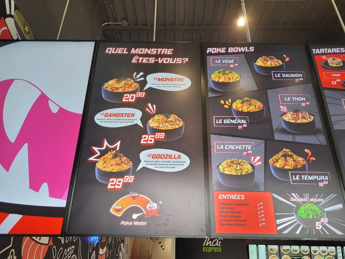 Menu, Poke Monster (Salaberry)
